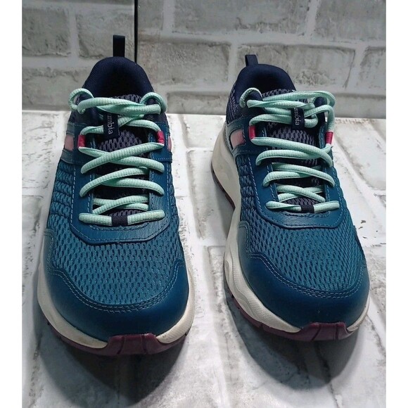 Columbia Ortholite Ecolt Women’s Tennis Shoe Sneakers Sz. 8.5 Turquoise /Pink - Picture 2 of 12